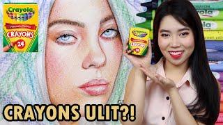 How to Draw Portrait Using Crayon Art Challenge 2 | Billie Eilish | Tagalog Philippines