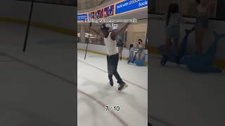 Rating skaters moonwalk on ice #hockey #iceskate #skate #figureskating #moonwalk alk