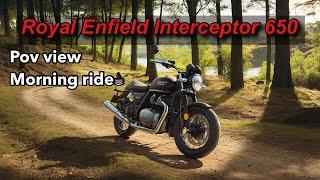 RE Interceptor 650 | Ride video 4K | raw sound | bs6 red rooster exhaust | pov ride | #skylapper