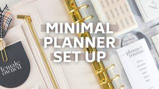 2021 Minimal AND Aesthetic Personal Planner Set Up and Flip Through | A5 Rings