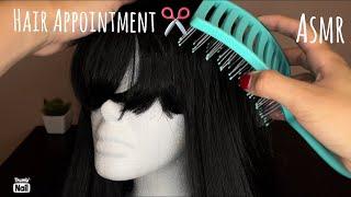 ASMR | Relaxing Head Massage, Haircut, Hair Styling and brushing (Personal Attention ASMR)