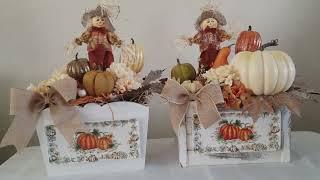 DIY| AUTUMN FALL HARVEST COUNTERTOP HOME DECOR