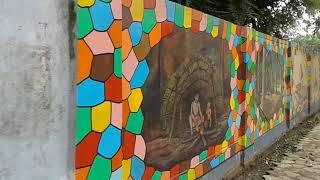 Baiga parkota wall painting by ashish kachhwaha & group manoj dwivedi ramkumar  bhupendra in Mandla