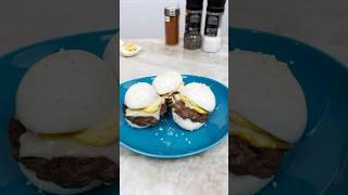 Deviled Egg Burger #food #burger #egg #deviledeggs