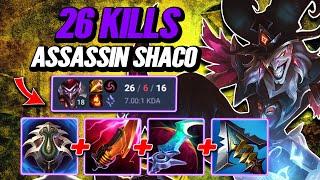 26 Kills Lethality Assassin Shaco - S14 P2 Ranked [League of Legends] Full Gameplay - Infernal Shaco