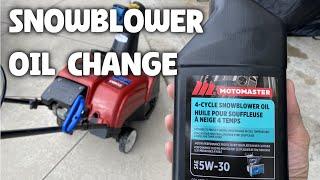 Snowblower Oil Change Toro Power Clear 518 ZR ZE Single Stage Maintenance