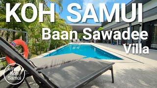 Koh Samui villa rental - Baan Sawadee villa - walk to the beach