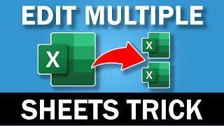 Use This Simple Trick to Edit Multiple Excel Worksheets At The Same Time