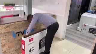 ITEL 43 inch smart tv unboxing video by TVOPA Zimbabwe