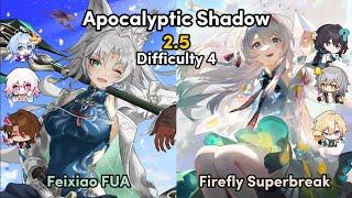 Apocalyptic Shadow 4 | E1S0 Feixiao x March FUA & E1S0 Firefly Superbreak | Honkai: Star Rail 2.5