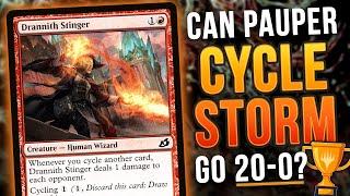 CAN PAUPER CYCLE STORM GO 20-0?! Reaping the Graves + Songs of the Damned | Magic: The Gathering MTG