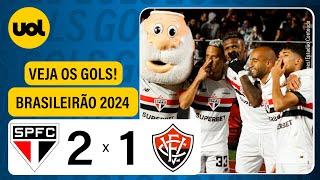 SÃO PAULO 2 X 1 VITÓRIA - BRASILEIRÃO 2024; VEJA OS GOLS DE WILLIAM GOMES, ERICK E ALERRANDRO