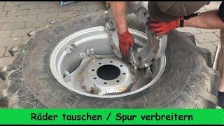 FarmVLOG #239 SPEZIAL  Lovol M 504 / Spur verbreitern incl. Radgewichte umbauen / Hinterachse