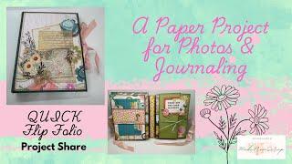 Project Share- QUICK Flip Folio | Flea Market by Simple Stories #scrapbuster