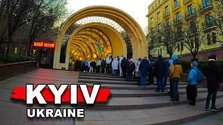  KYIV - Walking Tour - Ukraine - 4K 60fps- City Walk With Real Ambient Sounds