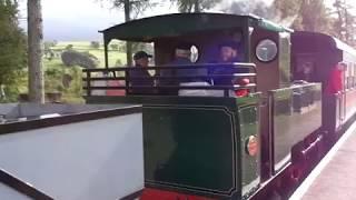 South Tynedale Railway: The No.16 'Green Dragon' was leaving at Lintley Halt Station.