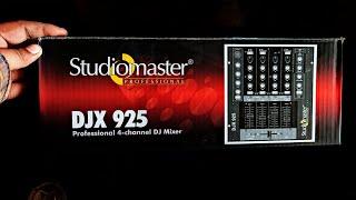 STUDIOMASTER DJX 925 PROFESSIONAL 4 CHANNEL DJ MIXER