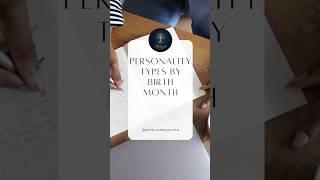 Personality Types By Birth Month