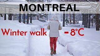 Winter Walk After Heavy Snowstorm in Montreal, Canada | Canada Winter