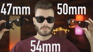 Ray-Ban Wayfarer Size Comparison 47mm vs 50mm vs 54mm