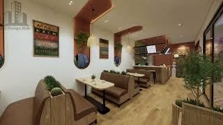 Small Tea Shop Interior Design | Modern Design | 3D Walkthrough