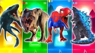JurassicWorld IndomusThe TyrexThe TyrannosaurusThe Triceratops Coffin Dance Song || TilesHop