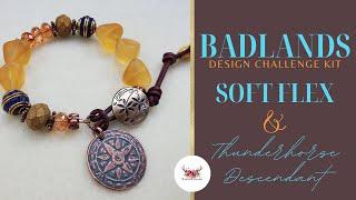 Softflex Badlands Design Challenge: Button Bracelet Project with Leather Buttonhole