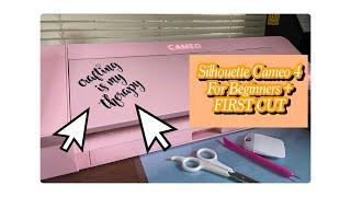 Silhouette Cameo 4 for Beginners + FIRST CUT #cameo4 #silhouettecameo