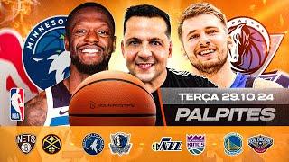 PALPITES DE NBA HOJE 29 10 2024 (TERÇA-FEIRA) MELHORES PALPITES DE BASQUETE E BILHETE PRONTO