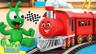 Have Fun With New Toy Trains  Cartoon For Kids ️ Pea Pea World