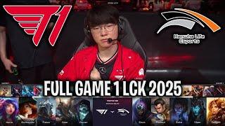T1 vs ZEUS!BANGER! - T1 vs HLE GAME 1 LCK SPRING 2025 W9D1 | T1 vs HANWHA LIFE G1 LCK 2025