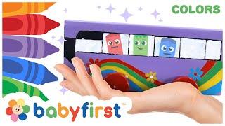 Color Crew Magic - Vehicles | Toddler Learning Video | Learn Colors | Cardboard Bus + | BabyFirst TV