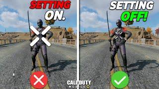 TOP 25 BattleRoyale Settings You Need To Turn OFF - Call Of Duty Mobile | Part 1