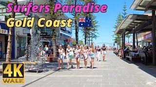 4K Walk - Surfers Paradise   Gold Coast Australia - Schoolies Week