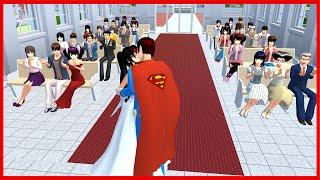 When Superman Gets Married || SAKURA School Simulator