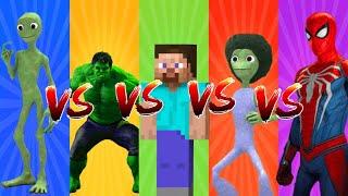 Dame tu cosita vs Patila vs El Taiger Me Kemaste vs Cartoot Cat vs Among Us  Alien Green dance 