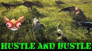 The Isle Evrima - Carno Pack Vs Maia Herd - Horde Test - Carnotaurus