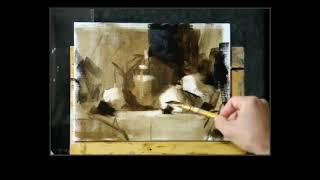 Qiang Huang Still life painting demo on Zoom