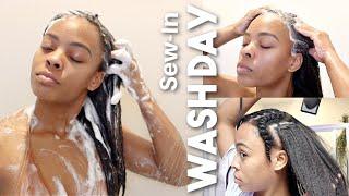 WASH THAT STANKIN WEAVE!  Sew-In Maintenance Routine 