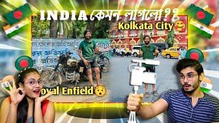 Indian Reaction in ঘুরে ফেললাম দাদাদের শহর কলকাতা আর খেলাম পানিপুরি Rider Omor Always On Fire Vlog