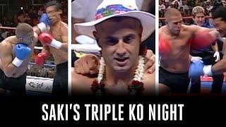 Gokhan Saki knocks out THREE opponents in ONE night