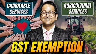 35. GST Exemption - Charitable Services & Agricultural Services