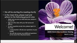 District Data Coordinator Meeting: March 21, 2023