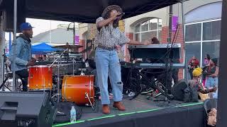 Papadookthepoet performing at the For the Culture Festival in Underground Atlanta