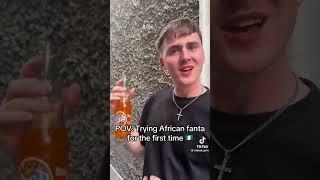 A British trying an African Fanta  #shorts #africa #fantasy #funny