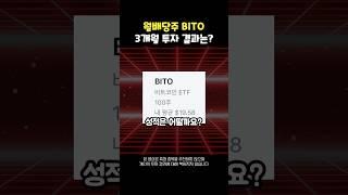 월 배당주 BITO 3개월 들고 있어보니… #미국주식 #배당주 #주식