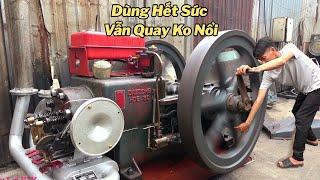 Thanh Niên Muốn Bỏ Ăn Gì Quay Tay Cái Máy Nặng 1Tấn 7 Này.