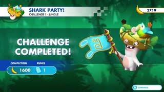 Mario + Rabbids Kingdom Battle - Donkey Kong Adventure DLC | Jungle Challenge 1 - Shark Party!