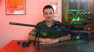 My Oqtagon Review Replica sniper SA-S11 cu bipod si luneta Specna Arms Negru cod 10943