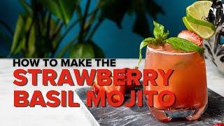 Strawberry Basil Mojito Cocktail Recipe